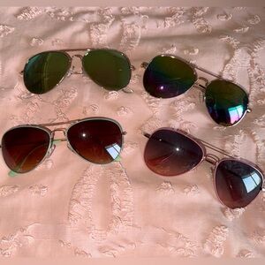Trendy Sunglasses Set with Colorful Frames
